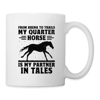 American Quarter Horse Equestrian Horse Lover Hors - Mug - white - Right