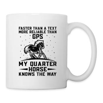 American Quarter Horse Equestrian Horse Lover Hors - Mug - white - Right