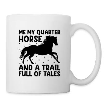 American Quarter Horse Equestrian Horse Lover Hors - Mug - white - Right