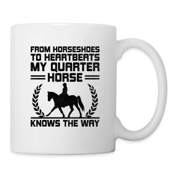 American Quarter Horse Reitpferd Liebhaber Hors - Tasse - Weiß - Rechts