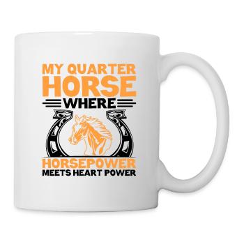 American Quarter Horse Equestrian Horse Lover Hors - Mug - white - Right