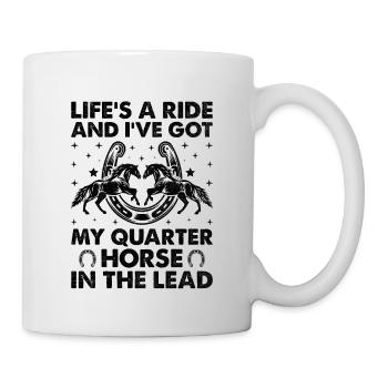 American Quarter Horse Reitpferd Liebhaber Hors - Tasse - Weiß - Rechts