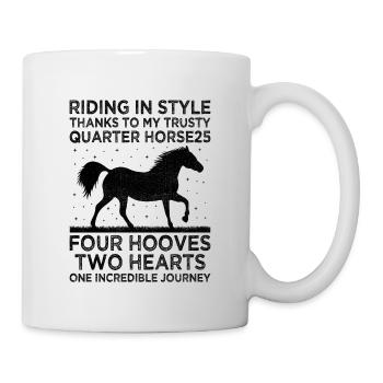 American Quarter Horse Equestrian Horse Lover Hors - Mug - white - Right