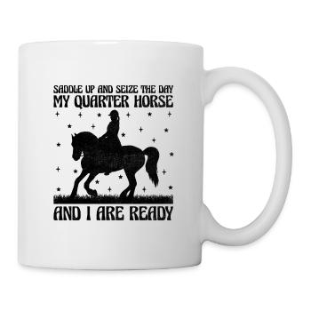American Quarter Horse Equestrian Horse Lover Hors - Mug - white - Right