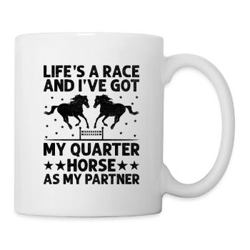 American Quarter Horse Reitpferd Liebhaber Hors - Tasse - Weiß - Rechts