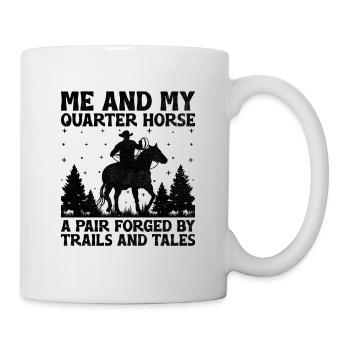 American Quarter Horse Reitpferd Liebhaber Hors - Tasse - Weiß - Rechts