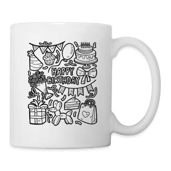 Happy Birthday! Birthday - Mug - white - Right