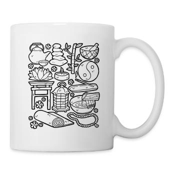 Méditation Zen - Mug blanc - blanc - Droite
