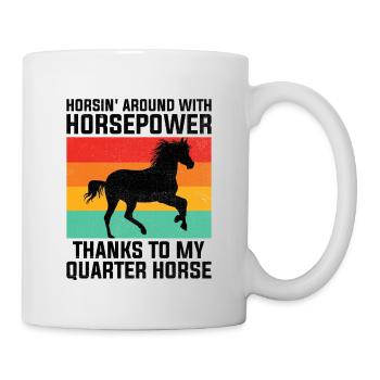 American Quarter Horse Equestrian Horse Lover Hors - Mug - white - Right