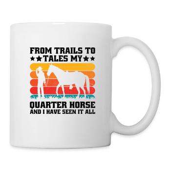American Quarter Horse Equestrian Horse Lover Hors - Mug - white - Right