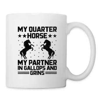 American Quarter Horse Equestrian Horse Lover Hors - Mug - white - Right