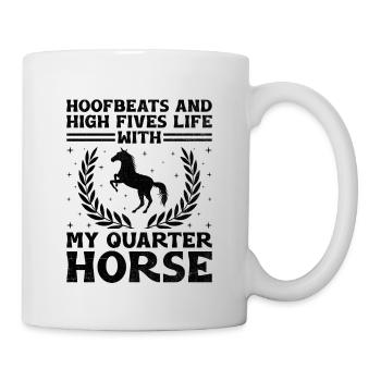 American Quarter Horse Equestrian Horse Lover Hors - Mug - white - Right