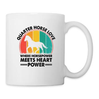 American Quarter Horse Equestrian Horse Lover Hors - Mug - white - Right