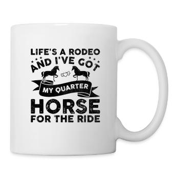 American Quarter Horse Equestrian Horse Lover Hors - Mug - white - Right
