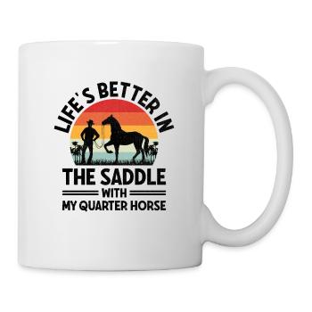 American Quarter Horse Equestrian Horse Lover Hors - Mug - white - Right