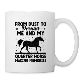 American Quarter Horse Equestrian Horse Lover Hors - Mug blanc - blanc - Droite