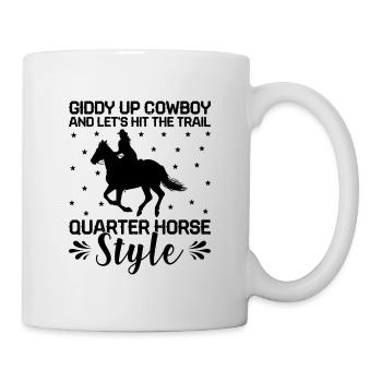 American Quarter Horse Equestrian Horse Lover Hors - Mug - white - Right