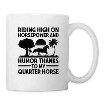 American Quarter Horse Equestrian Horse Lover Hors - Mug - white - Right