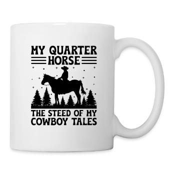American Quarter Horse Equestrian Horse Lover Hors - Mug - white - Right