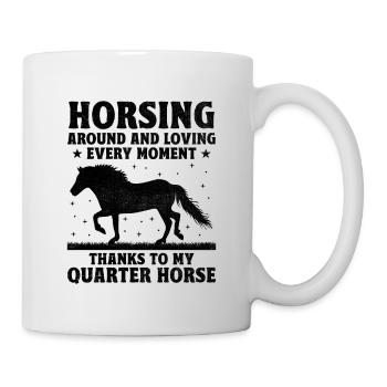 American Quarter Horse Reitpferd Liebhaber Hors - Tasse - Weiß - Rechts