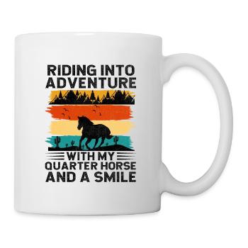 American Quarter Horse Equestrian Horse Lover Hors - Mug - white - Right