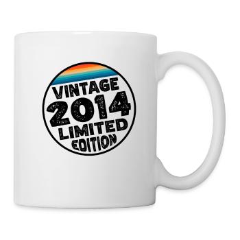 Vintage 2014 Geburtstag Geschenk Kinderparty - Tasse - Weiß - Rechts