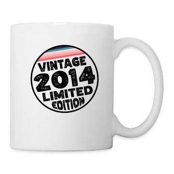 Vintage 2014 Geburtstag Geschenk Kinderparty - Tasse - Weiß - Rechts