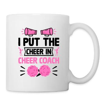 Cheerleading Coach Cheer Coach Cheerleader Cheer T - Mug - white - Right
