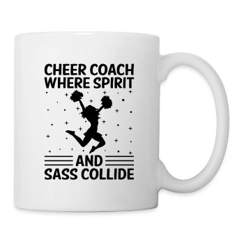 Cheerleading Coach Cheer Coach Cheerleader Cheer T - Mug - white - Right