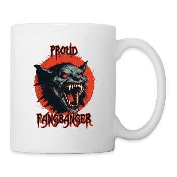 DEmon Kopf, stolzer Fangbanger - Tasse - Weiß - Rechts