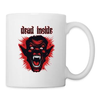 A humanlike Demon head, Dead Inside - Mug - white - Right