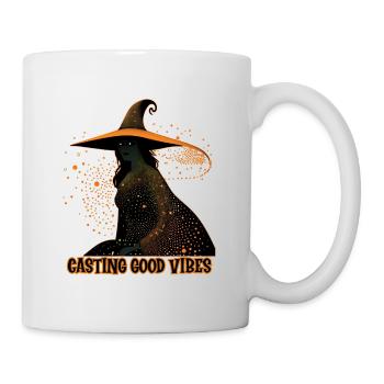 Hexen-Casting-Vibes, Halloween - Tasse - Weiß - Rechts