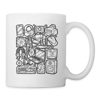 Computer - Tasse - Weiß - Rechts