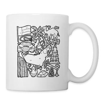 Dubaï - Mug blanc - blanc - Droite