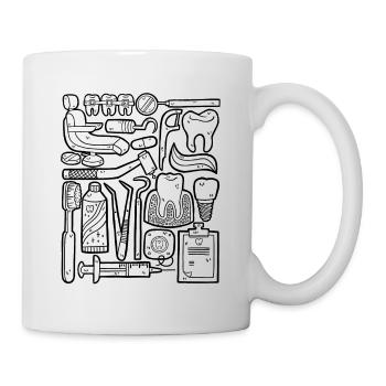 Zahnarzt - Tasse - Weiß - Rechts