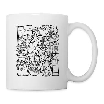 Dänemark - Tasse - Weiß - Rechts