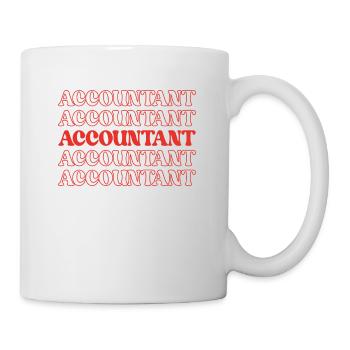 Comptable Comptable Comptable Finance Statistiques Données - Mug blanc - blanc - Droite