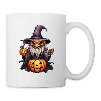 pumpkin skeleton witch - Mug - white - Right