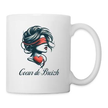 bretonne coeur de breizh - Mug blanc - blanc - Droite