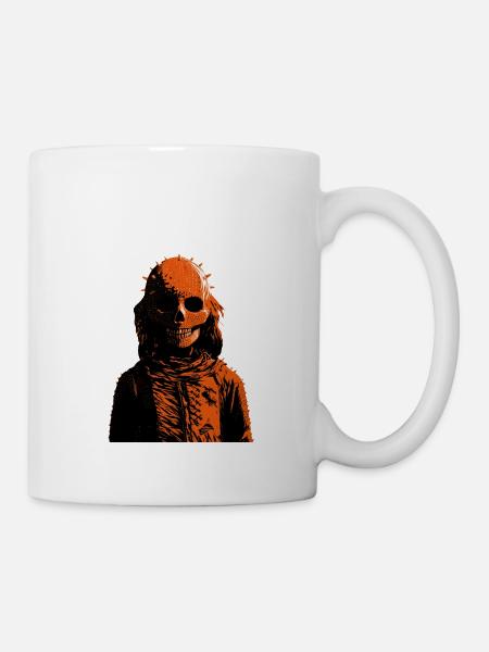 Sleleton Head monster - Mug - white