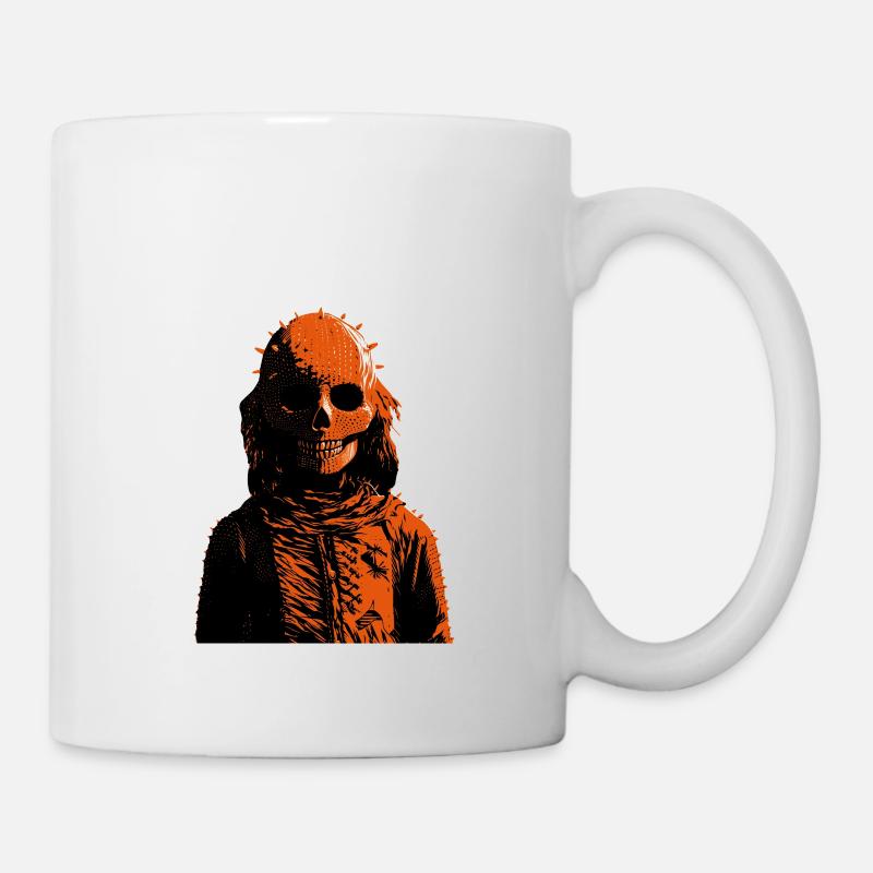 Sleleton Head monster - Mug - white