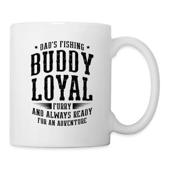 Angelhundebesitzer Hundeliebhaber Perfect Fishing Funn - Tasse - Weiß - Rechts