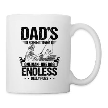Angelhundebesitzer Hundeliebhaber Perfect Fishing Funn - Tasse - Weiß - Rechts