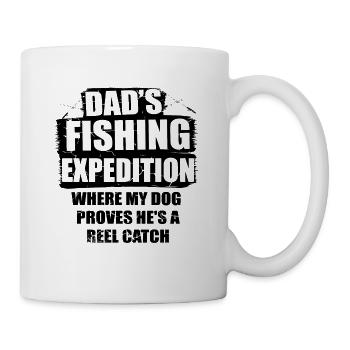Fishing Dog Owners Dog Lovers Perfect Fishing Funn - Mug - white - Right