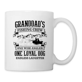 Fishing Granddad Grandpa Fisherman Grandkid Funny - Mug - white - Right