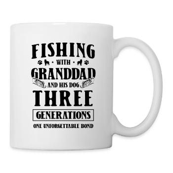 Angeln Großvater Großvater Fischer Enkel Lustig - Tasse - Weiß - Rechts