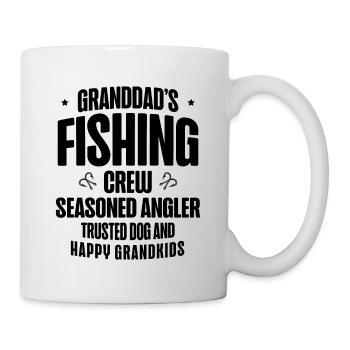 Angeln Großvater Großvater Fischer Enkel Lustig - Tasse - Weiß - Rechts