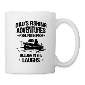 Pêche Papa Papa Pêcheur Childern Drôle Poisson Alors - Mug blanc - blanc - Droite