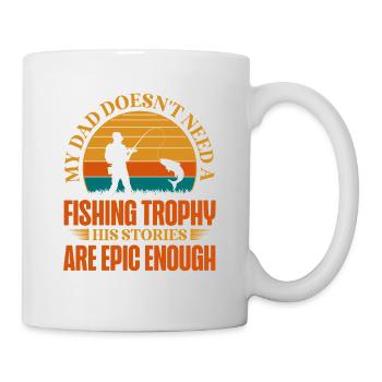 Pêche Papa Papa Pêcheur Childern Drôle Poisson Alors - Mug blanc - blanc - Droite