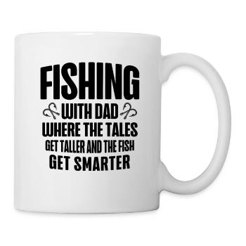 Pêche Papa Papa Pêcheur Childern Drôle Poisson Alors - Mug blanc - blanc - Droite